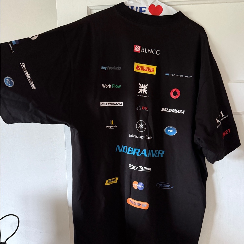 Balenciaga Black Logo Graphic Tee